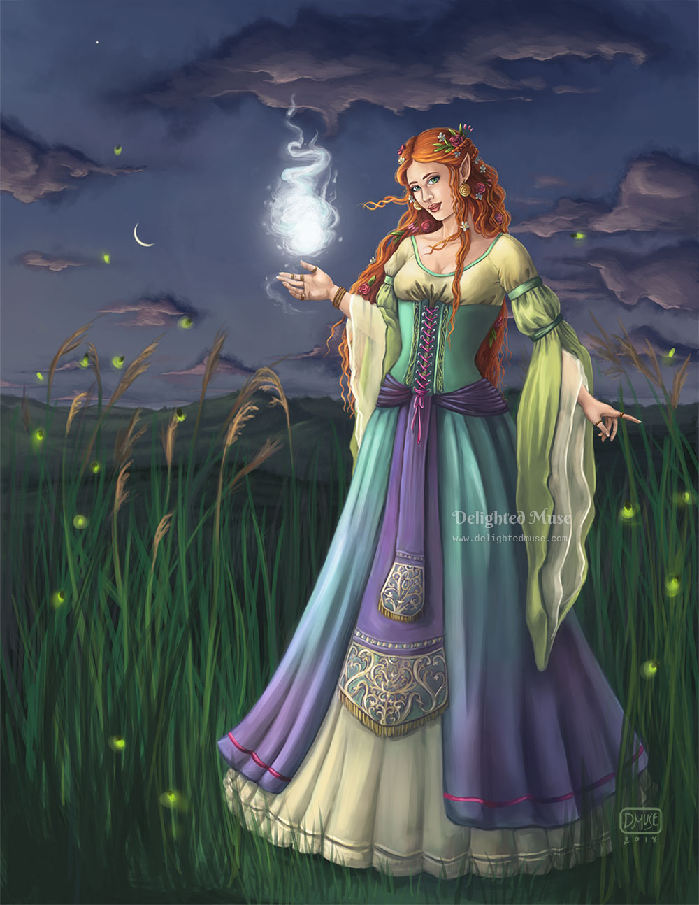 Digital Painting - Sorceress of Eventide