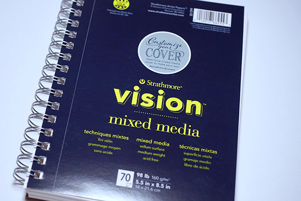 Cover of the Strathmore Vision mixed media sketchbook