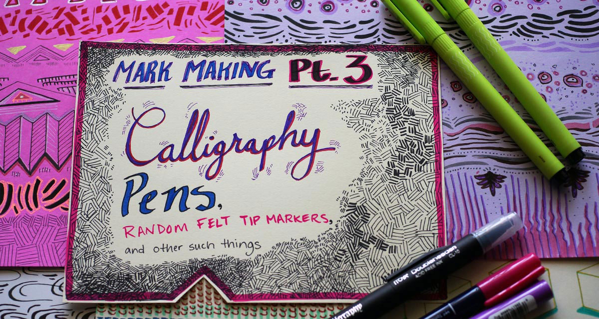 Marker Pen Calligraphy Felt Brush