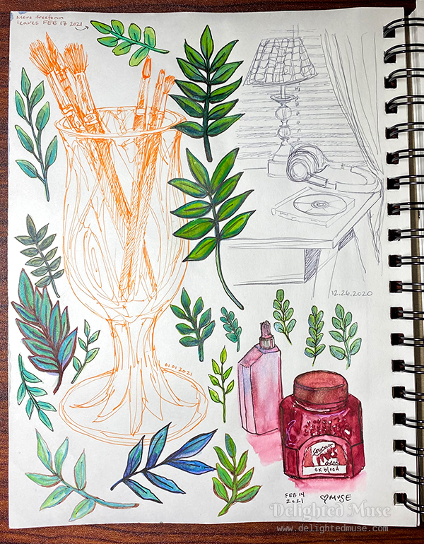 A Peek In My Sketchbook: Adding Color With Colored Pencils