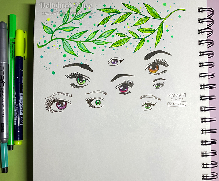 Sketchbook Eye Interlude – Delighted Muse